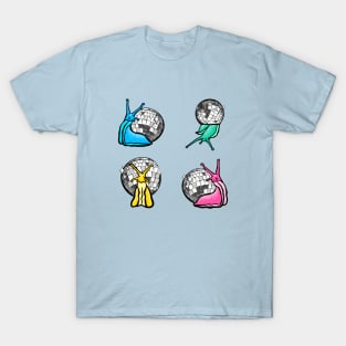 Rainbow Disco Snail Multipack T-Shirt